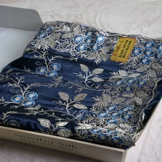 Torray Blue Soft Frendy Fixed Diamond-Cut Glass Stone Work Saree