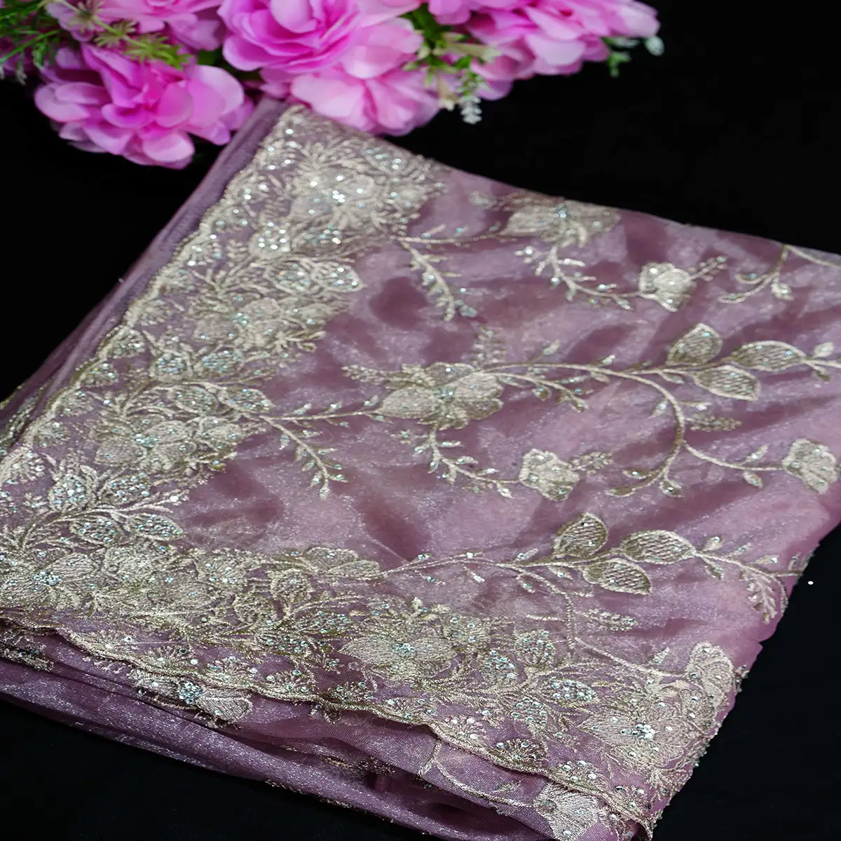 onion soft seemari Muslin Saree