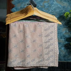Golden Premium Soft Chiffon Georgette Top Notch Quality Stone Work Party Wear Saree